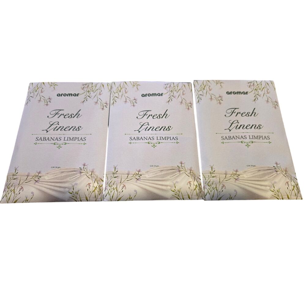 Fresh Linens Scented Sachets – Pack of 3, Long-Lasting Freshness